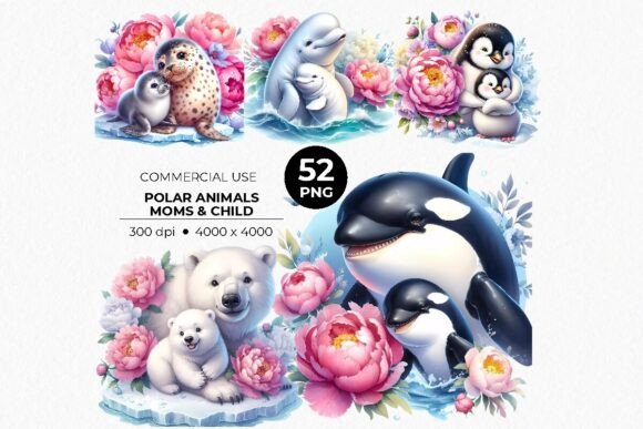 Download Polar Winter Animals PNG Sublimations - Winter animals Collection