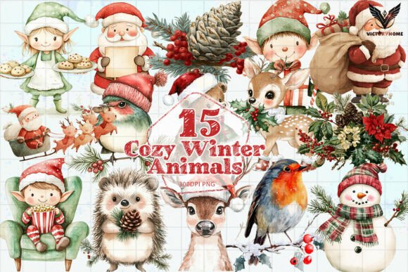 Download Cozy Winter Animals PNG - Winter animals Collection