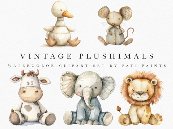 Download Watercolor Nursery Animal Clipart Bundle - Bundle Collection