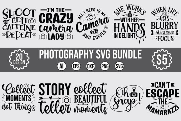Download Photography Svg Bundle Vol-2 - Bundle Collection
