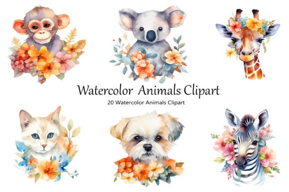 Download Watercolor Animals Clipart - Watercolor animals clipart Collection