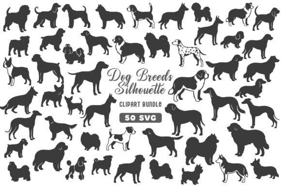 Download Dog Breeds Vector Silhouette SVG Bundle - Bundle Collection
