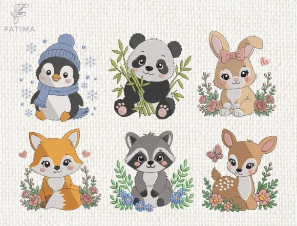 Download Baby Arctic Animal Embroidery Bundle - Bundle Collection