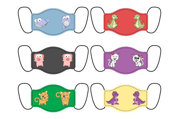 Download Mask Design with Cute Animal Characters - Premium Resources