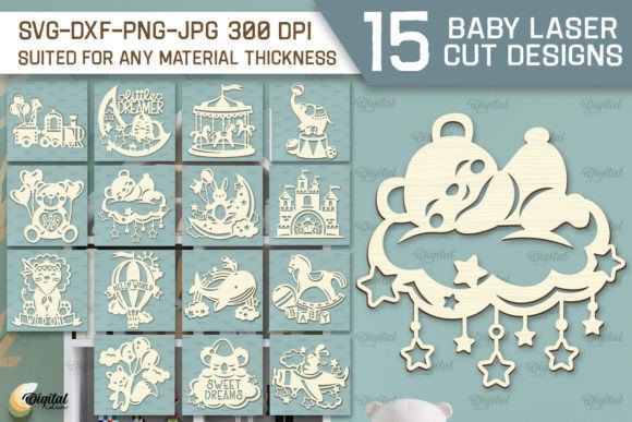 Download Wall Baby Room Decor Laser Cut Bundle - Bundle Collection