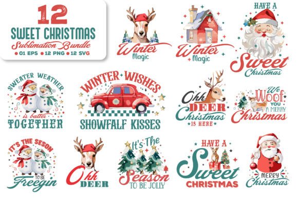 Download Sweet Christmas PNG Sublimation Bundle - Bundle Collection