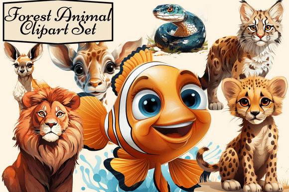 Download Forest Animal Clipart Set - Animal clipart set Collection