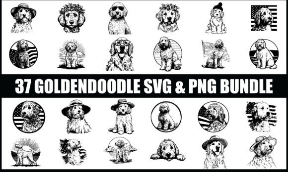 Download Goldendoodle SVG PNG Bundle, Dog Vector - Bundle Collection