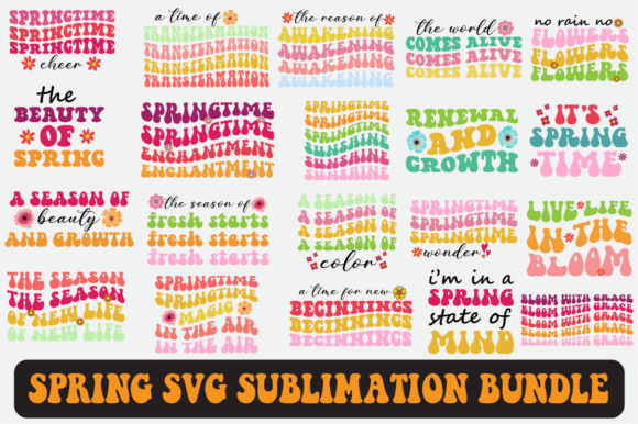 Download Spring Svg Sublimation Design Bundle - Bundle Collection