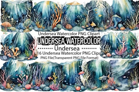 Download Undersea Watercolor Sublimation Bundle - Bundle Collection