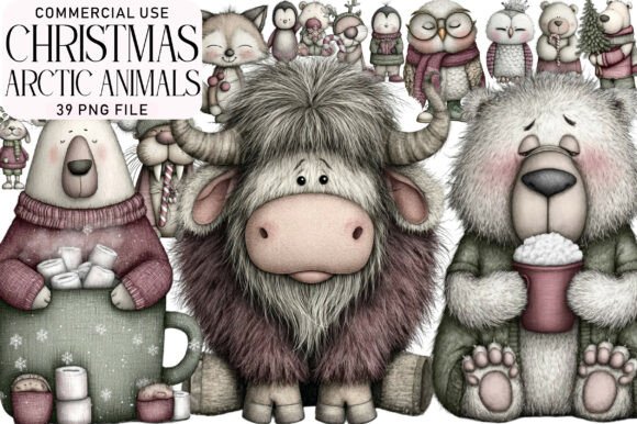 Download Arctic Animals Sublimation Bundle - Bundle Collection