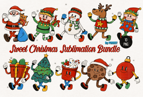 Download Sweet Christmas PNG Sublimation Bundle - Bundle Collection