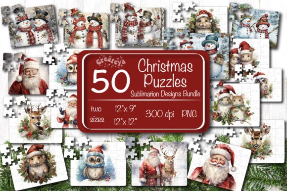 Download Christmas Puzzle PNG Bundle Sublimation - Bundle Collection