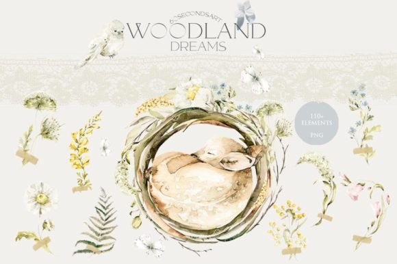 Download Cute Woodland Baby Animals Clipart Bundle - Bundle Collection