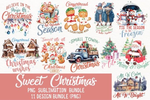 Download Sweet Christmas PNG Sublimation Bundle - Bundle Collection