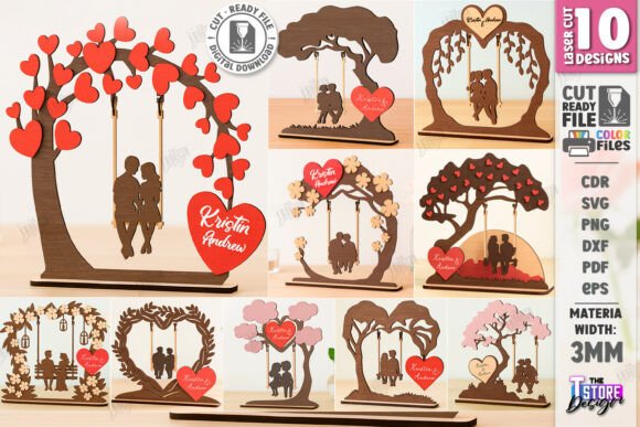 Download Love Tree Couple Laser Cut Bundle | Love - Bundle Collection