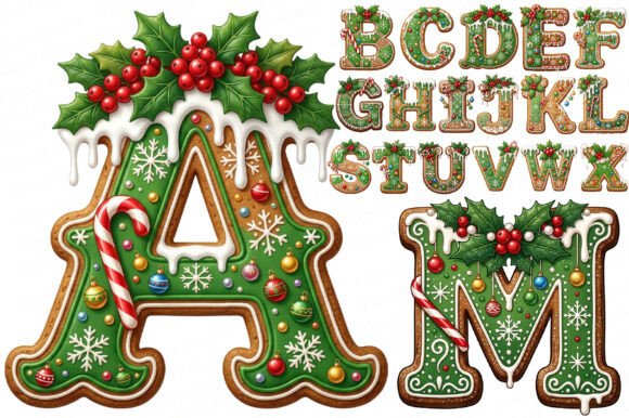 Download Christmas Alphabet Letters Png Bundle - Bundle Collection