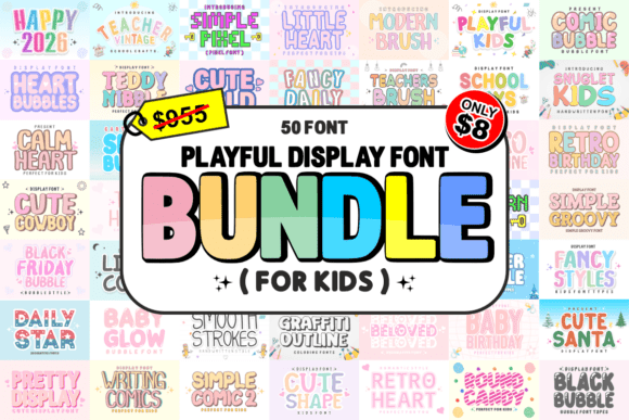 Download Playful Display Font Bundle - Bundle Collection