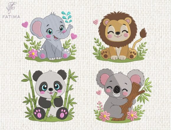 Download Baby Animals Nursery Embroidery Bundle - Bundle Collection