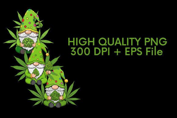 Download Cheerful Gnome Cannabis Clipart Bundle - Bundle Collection