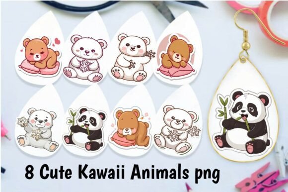 Download Cute Kawaii Winter Animals PNG Bundle - Bundle Collection