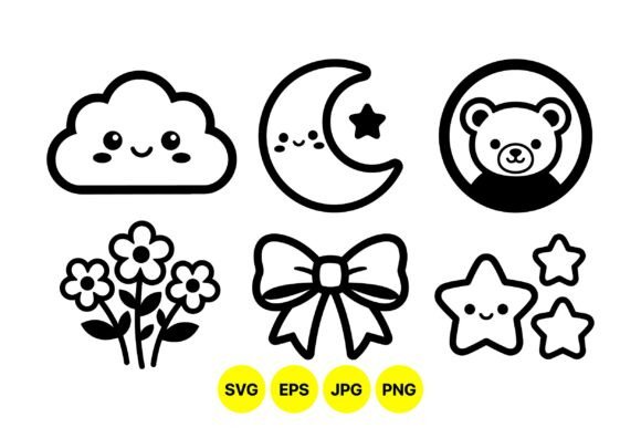 Download Cute Kawaii Animal Clipart Set - Animal clipart set Collection