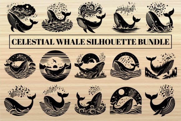 Download Celestial Whale Silhouette Bundle – Myst - Bundle Collection