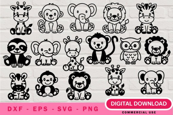Download Jungle Animals SVG Bundle - Bundle Collection