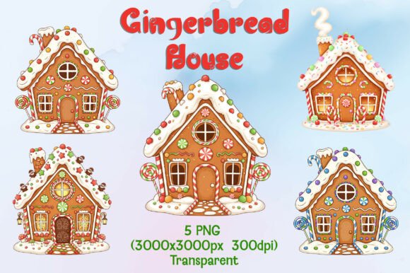 Download Gingerbread House Clipart Bundle - Bundle Collection