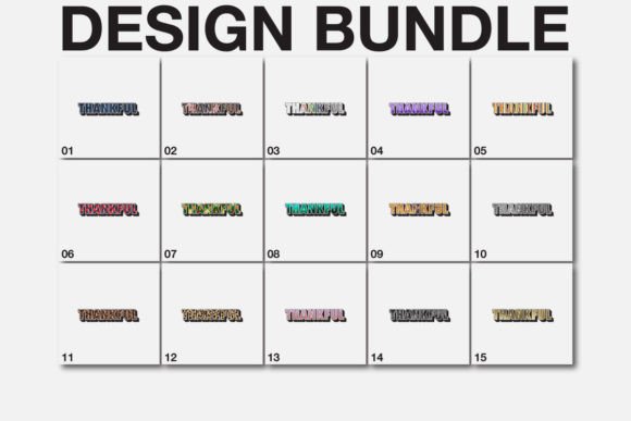 Download Sublimation Thankful SVG Bundle - Bundle Collection