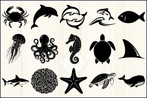 Download Ocean Animals SVG Bundle - Bundle Collection