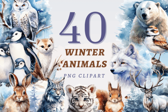Download Winter Animals PNG Bundle - Bundle Collection