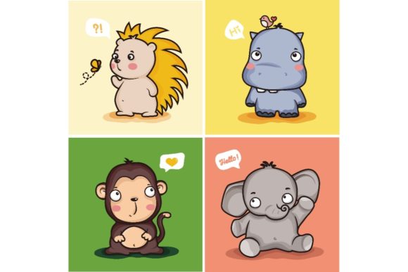 Download Cute Wild Animal Characters - Premium Resources