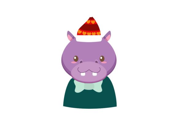 Download Christmas Animal Characters with Hat - Premium Bundle