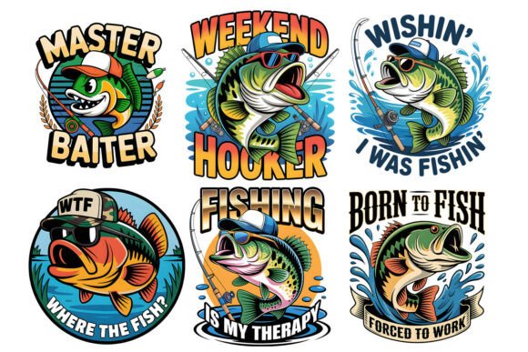 Download Funny Fishing Png Bundle - Bundle Collection