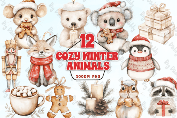Download Cozy Winter Animals PNG - Winter animals Collection