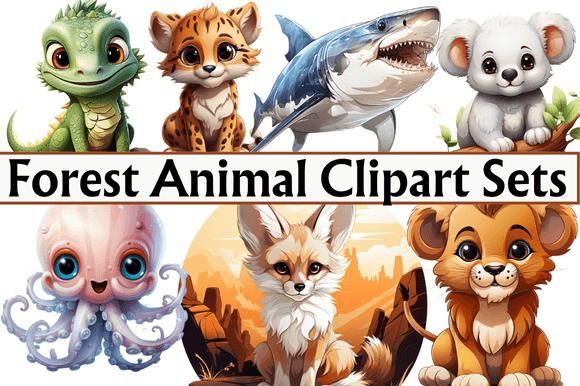Download Forest Animal Clipart Sets - Animal clipart set Collection